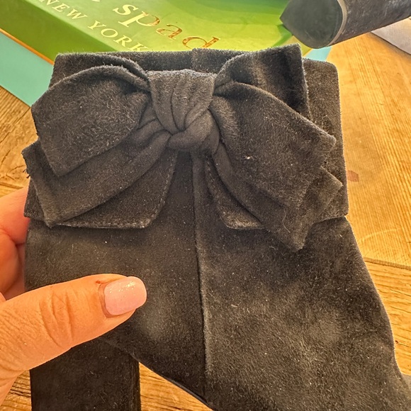 Authentic Kate Spade size 9 black suede boots - Picture 4 of 6